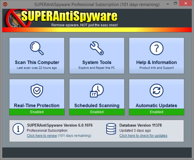 Superantispyware pro v4.46.1000