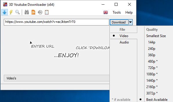 for android download 3D Youtube Downloader 1.20.1 + Batch 2.12.17