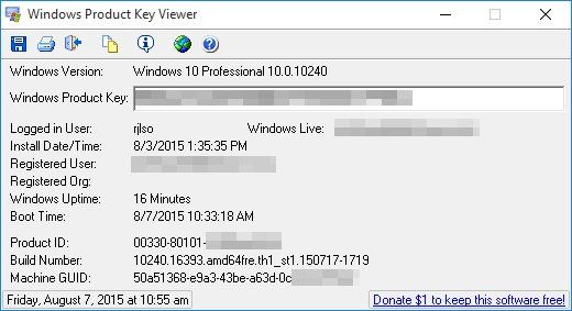 Download Windows Product Key Viewer v1.07 (freeware) - AfterDawn