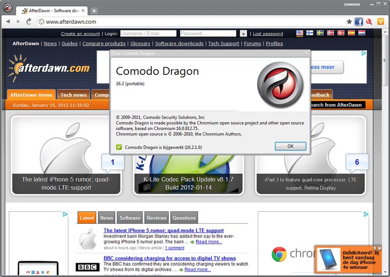 download the new for android Comodo Dragon