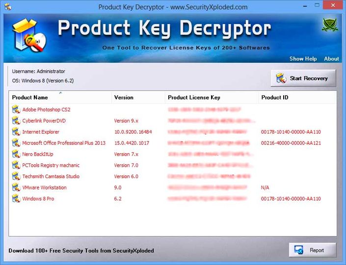 Product key decryptor v3 0 with key