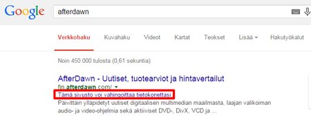 AfterDawn vaarallinen sivusto