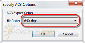 Audacity set AC-3 bitrate - AfterDawn.com