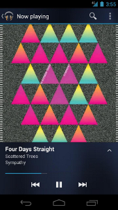Android Google Music app Now Playing