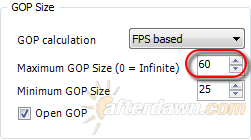 Setting a 1 second GOP length for 60fps Blu-ray video in MeGUI - AfterDawn.com