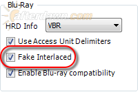 Set Fake Interlaced option for Blu-ray encoding in MeGUI - AfterDawn.com