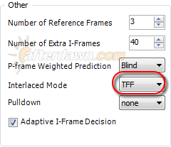 Set the field order for interlaced x264 encoding in MeGUI - AfterDawn.com