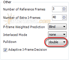 Set frame doubling pulldown in x264 in MeGUI - AfterDawn.com