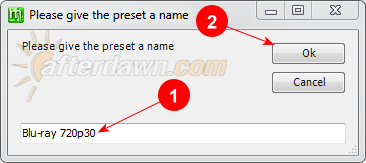 Name a new MeGUI x264 profile - AfterDawn.com