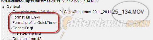 Identifying a QuickTime file with MediaInfo - AfterDawn.com