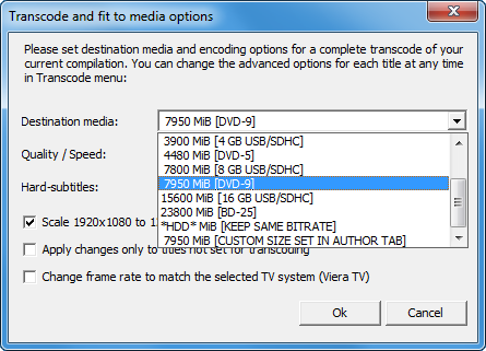 MultiAVCHD - Fit to media dialog