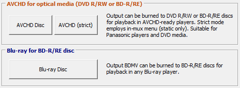 AfterDawn.com - Select output media format in MultiAVCHD