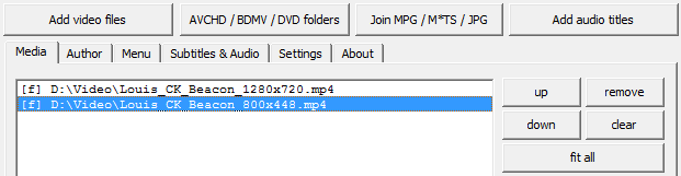 MultiAVCHD - Add files