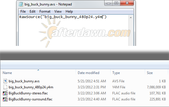 Create RawSource AviSynth script in Notepad - AfterDawn.com