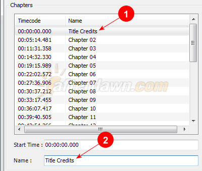 Name chapters in MeGUI Chapter Creator - AfterDawn.com