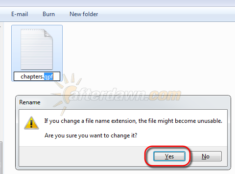 Change file extension via Windows Explorer rename - AfterDawn.com