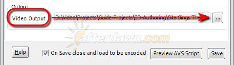 change the output filename in MeGUI's AVS Script Creator - AfterDawn.com