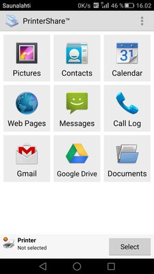 Android PrinterShare - Tulosta Androidilla