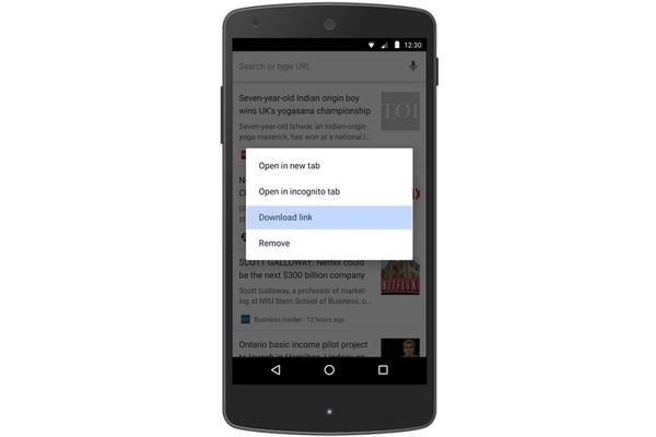 Offline viewing now easier in Chrome on Android