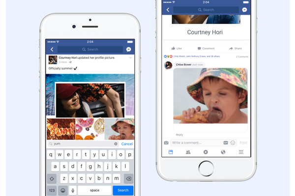 Facebook toi GIF-animaatiot kommentteihin