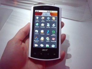 Acerin ensimm�inen Google Android -puhelin markkinoille