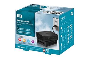 Western Digital Livewire Powerline AV Network Kit (WDBABY0000NBK)